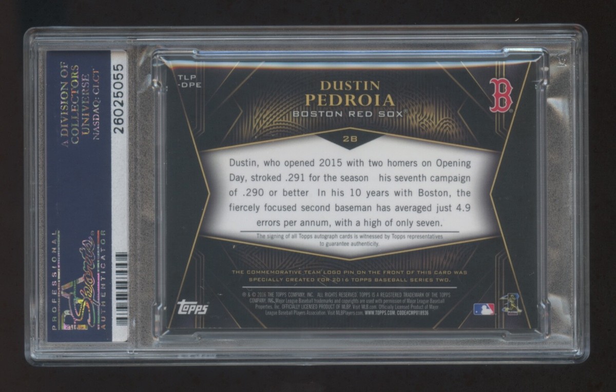 スポーツ選手 Dustin Pedroia 1/1 Autograph Patch Dustin Pedroia Patch Card Lot | eBay