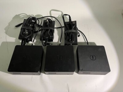 Lot of 3: Dell TB16 K16A Thunderbolt Docking Station USB-C - w/ 130W Adapter