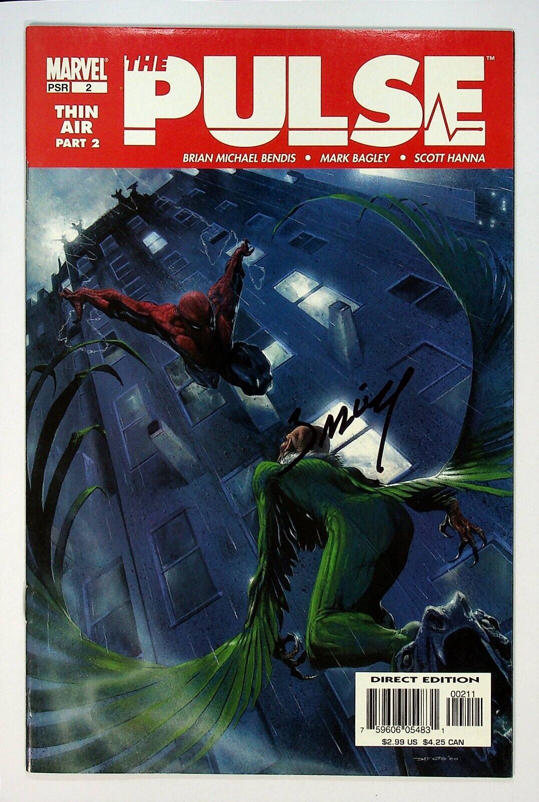 Pulse #2 Signed by Mark Bagley Marvel Comics 2004