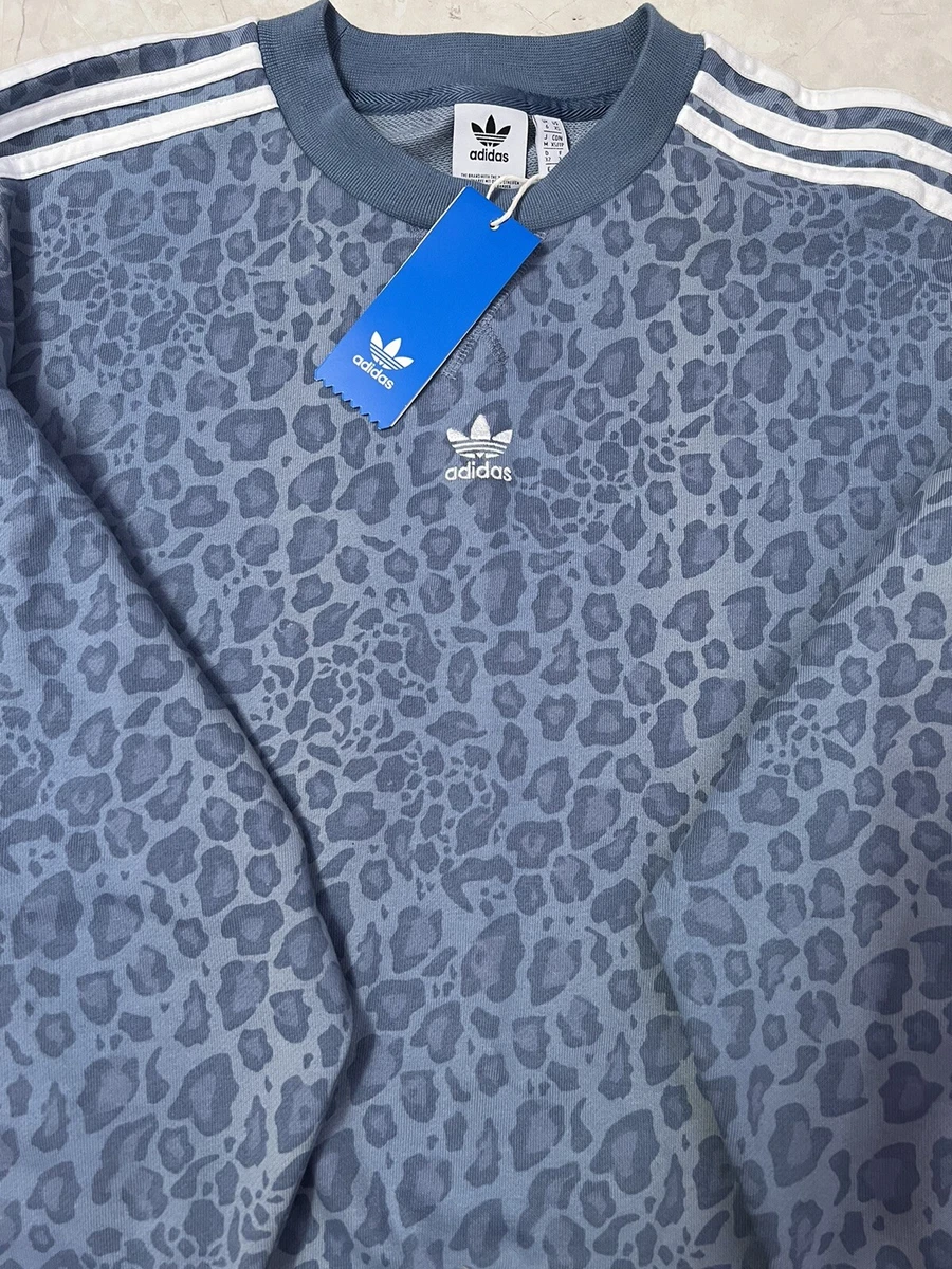 Adidas leopard store print sweatshirt
