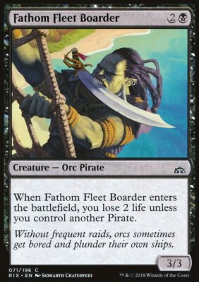 MTG Magic the Gathering Fathom Fleet Boarder (71/219) Rivals of Ixalan LP