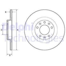 DELPHI 2x Bremsscheibe hinten Ø290 mm für Opel Grandland X 75 1.2 1.6 Turbo D