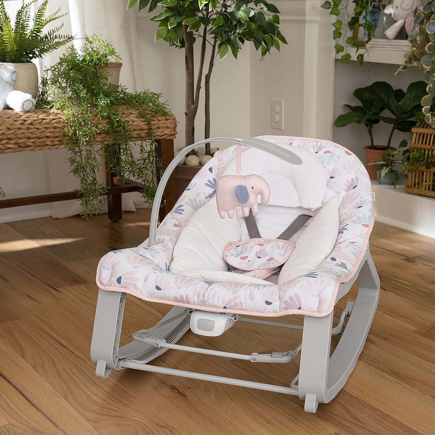 Ingenuity Infant to Toddler Rocker and Baby Bouncer Seat Cuddle Lamb
