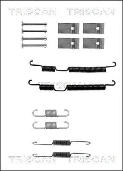 Triscan ZubehöRsatz Bremsbacken 8105 432587 FüR Hyundai Opel Agila H08 F68 LPG 1-image