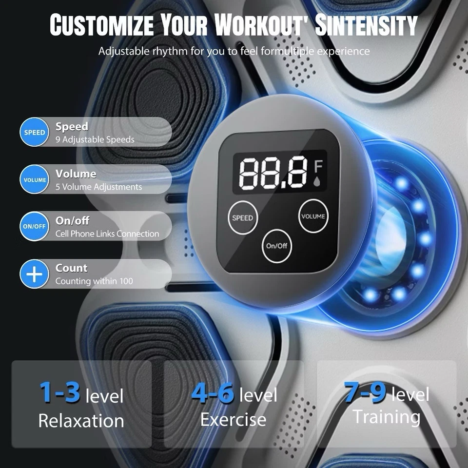 **VIRAL** Máquina de boxeo de música inteligente Bluetooth montada en la pared con guantes  Foto 2 de 4