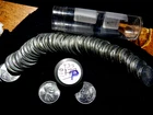 Lustrous White Cartwheel Gem Brilliant Uncirculated 1943-S Lincoln Penny Roll L1