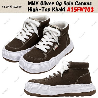 MMY Oliver OG Sole Canvas High-Top Khaki A15FW703