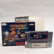Magical Quest Starring Mickey Mouse Super Nintendo SNES CIB Tested