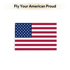 2 Pack 8 Ft Sectional Indoor Flag Pole Kit with Base Ball Aluminum 3x5 Ft US — photo 9