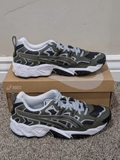 Size 9 Men's Asics Gel Nandi Graphite Grey/Green Running Shoes 1021A315-020
