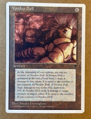 MTG Voodoo Doll   Vintage Magic Artifact Rare Englisch EX