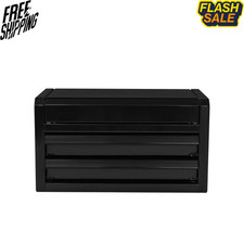 Hyper Tough Mini 10 Inch 2 Drawer Steel Toolbox Black Hyper Tough Mini 10 Inch 2 Drawer Steel Toolbox Black