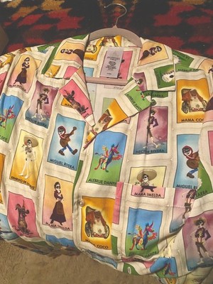 *Rare* XL Adult Disney Parks Coco Button Down Camp Shirt NWT
