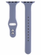 muted purple silicone sport band for a 42/44/45mm Apple Watch