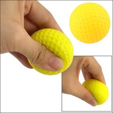 10Pcs Yellow PU Foam Golf Balls Sponge Elastic Indoor Outdoor Practice