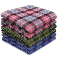 Zenssia Handkerchiefs Mens 100 Cotton Soft 6 Piece Gift Set Pattern 1