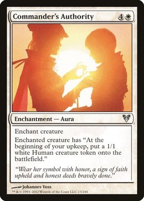 Commander's Authority 13 Uncommon Avacyn Restored Magic: The Gathering Near Mint