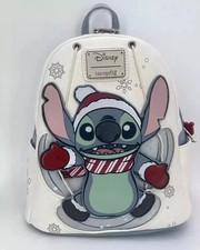 Mini Mochila Navidad Loungefly Stitch Snow Angel Cosplay Lilo Disney