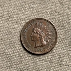 1907 INDIAN HEAD CENT - With LIBERTY & Near 4 DIAMONDS - AU UNC MM