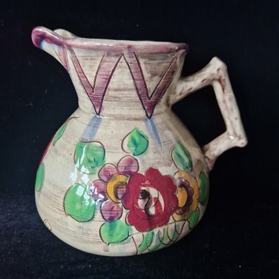 Atemberaubender großer Vintage kürzer England by Mabel Leigh Krug ''Medina'' 23 cm