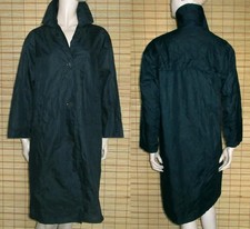 BLAUER REGENMANTEL - RAINCOAT - NYLON - VINTAGE - KLEPPER - GR. S - M