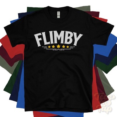 FLIMBY 5-STAR RETRO LOGO T-SHIRT maryport cumbria england uk