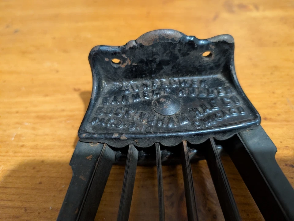 Antique "Sunflower Garment Holder" "Buckingham Rae Co" Chicago Pat 3-8-1910 - Image 3 of 4