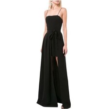 Cinq a Sept Black Gianni Gown High Low Bridesmaid Prom Homecoming Formal Long 0
