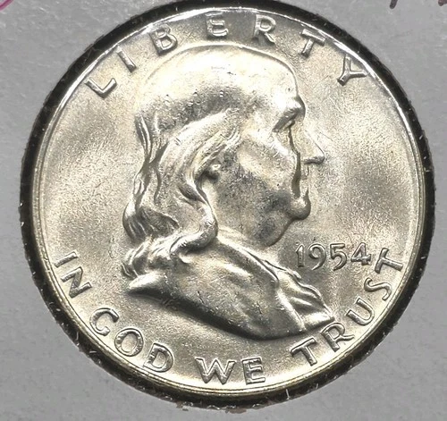 1954-D Franklin Half Dollar Full Bell Lines MS Condition.