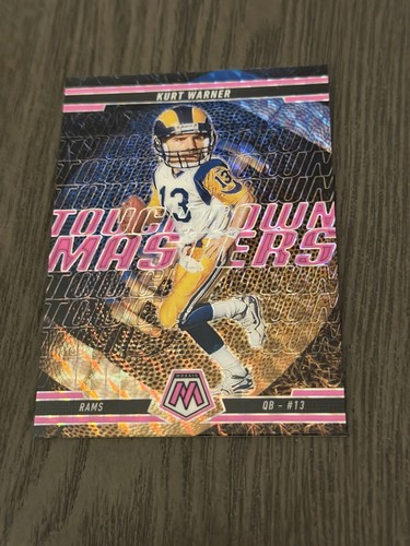 2025 Panini Mosaic Touchdown Masters Fluorescent Pink Prizm #19 KURT WARNER HOF
