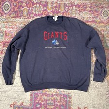 Vintage New York Giants NFL Blue Sweatshirt Size 2XL Vtg