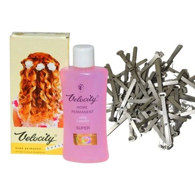 Velocity Hair - Curling & Sraightening Lotion with Stick Pins for Beard & Hairs.