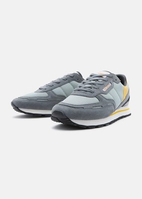 Patrick Bronby Herren Sneaker Freizeitschuhe Grau Gelb Schwarz