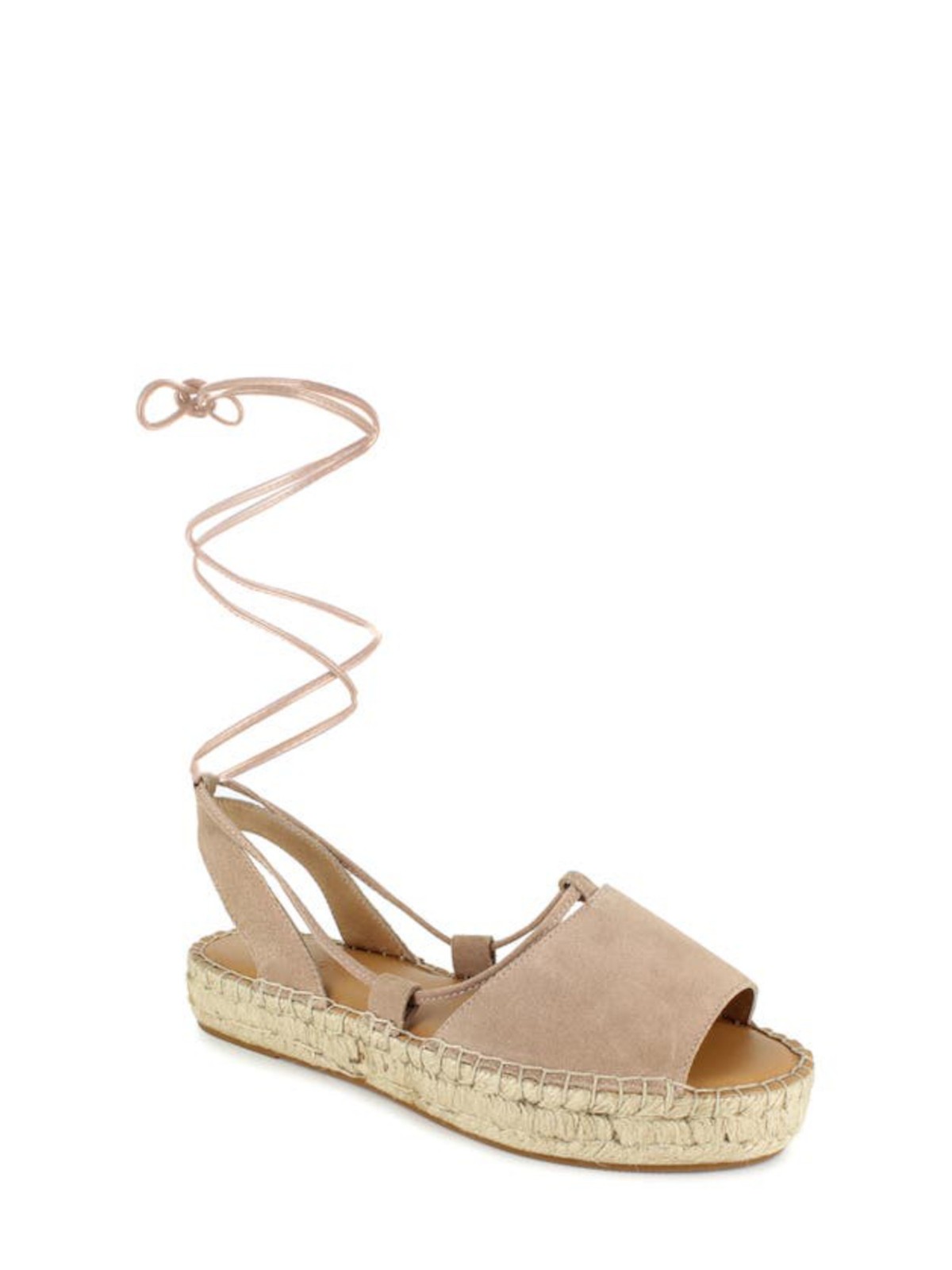 SPLENDID Womens Beige Meredith Round Toe Platform Leather Espadrille Shoes 65 M 4290₽