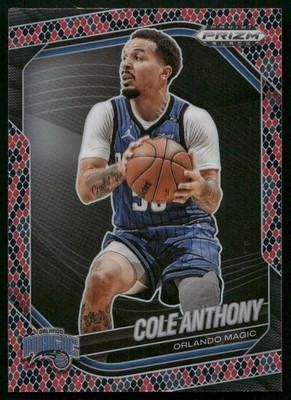Cole Anthony - 2024-25 Panini Prizm Black Basketball - SP Snakeskin #240
