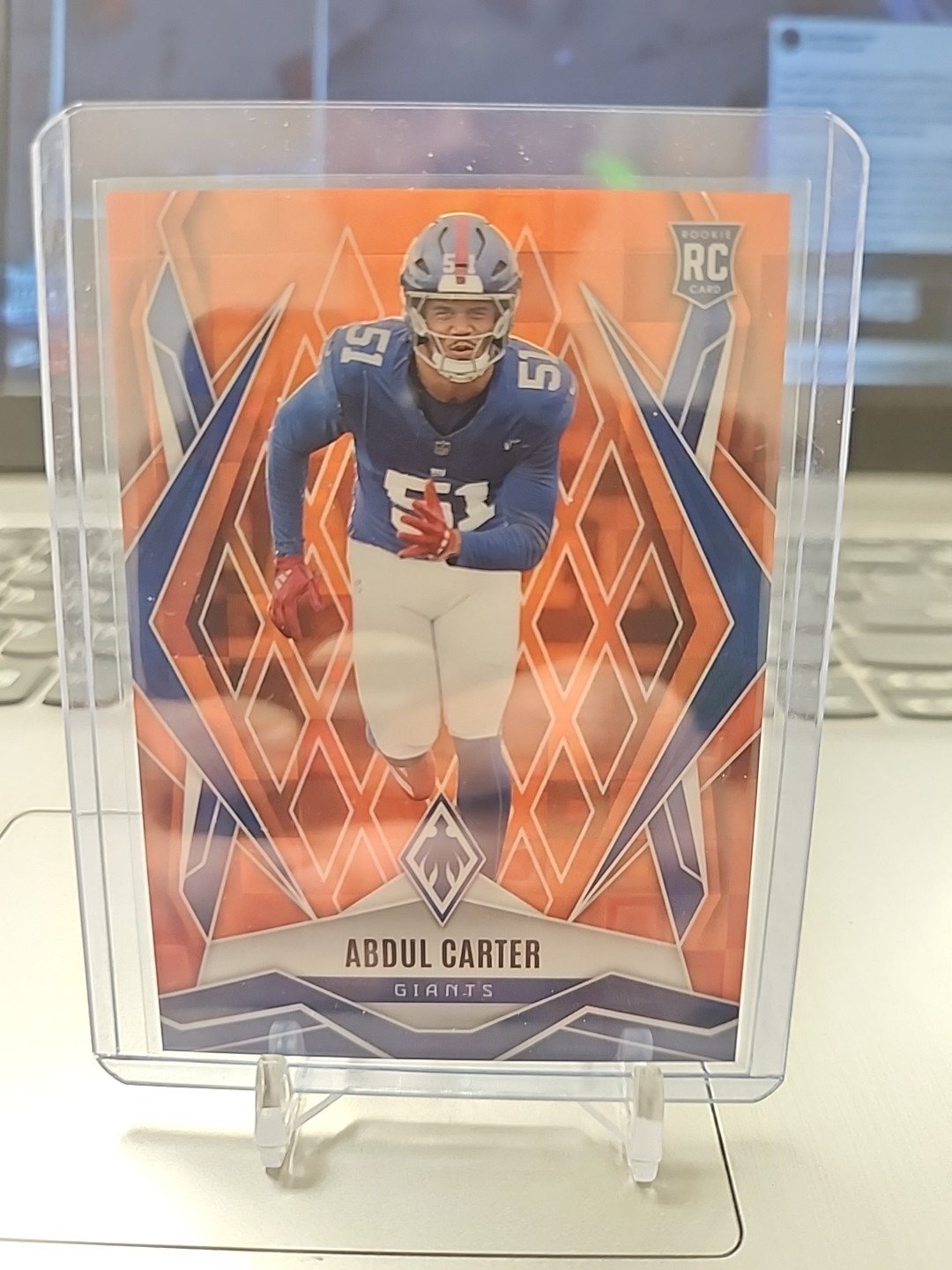 2025 Panini Phoenix - Rookies Abdul Carter #177 Orange Pandora /189 (RC)