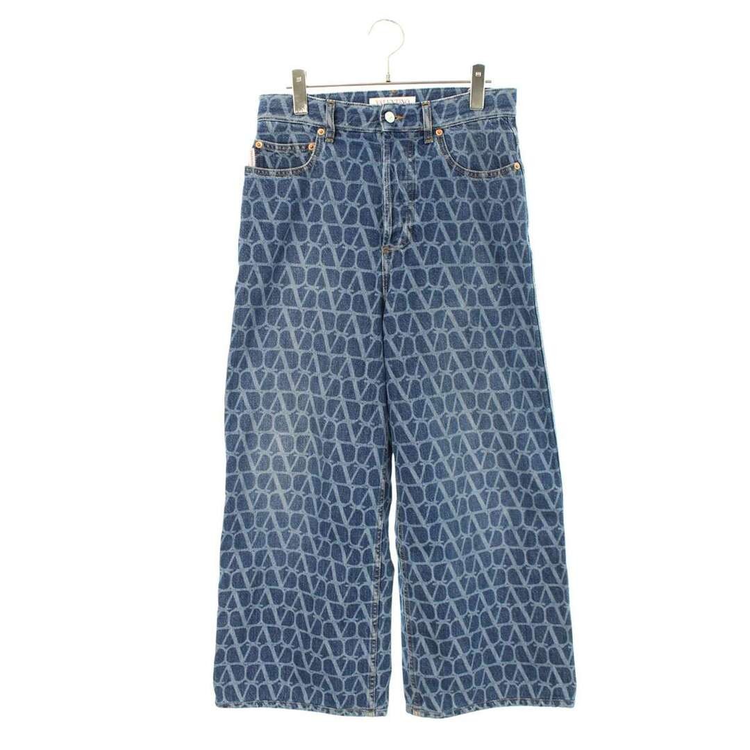 Valentino 4v3DE02O9WE V logo Total Pattern Denim Pants Men's 28 in Used 386917c7 thumbnail 2