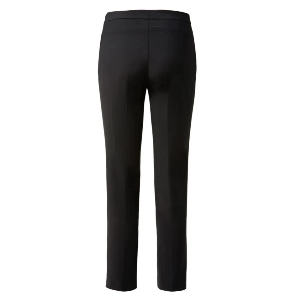 2 Pairs AKRIS PUNTO Black Slim Ankle Cotton Stretch Pants Techno Designer 10 - Image 3 of 4
