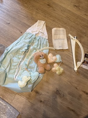 Vintage- Peek A Bear Baby Crib Mobile And Hanging Diaper Stack