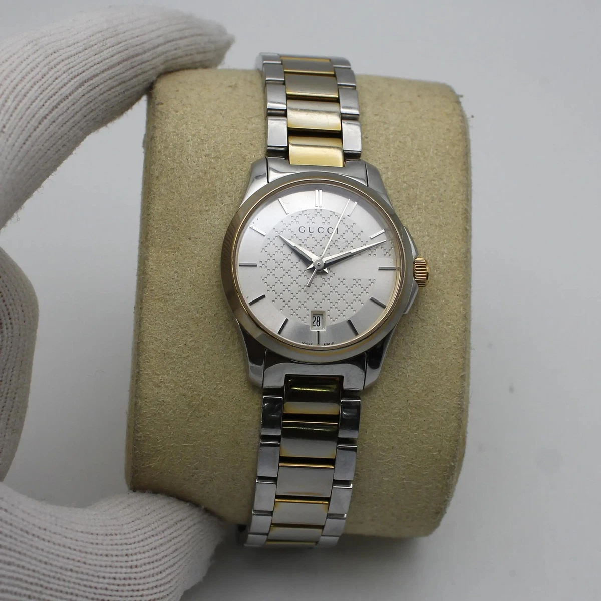 Gucci Silver Case Round Wristwatches for sale | eBay