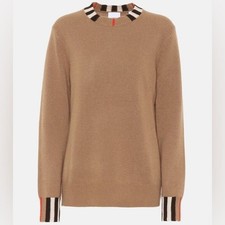 Burberry Icon Stripe cashmere sweater brown L