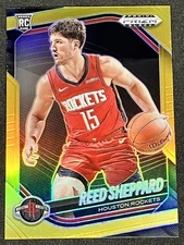 2024-25 Panini Prizm Black Reed Sheppard Gold /10 RC SSP #145 Houston Rockets