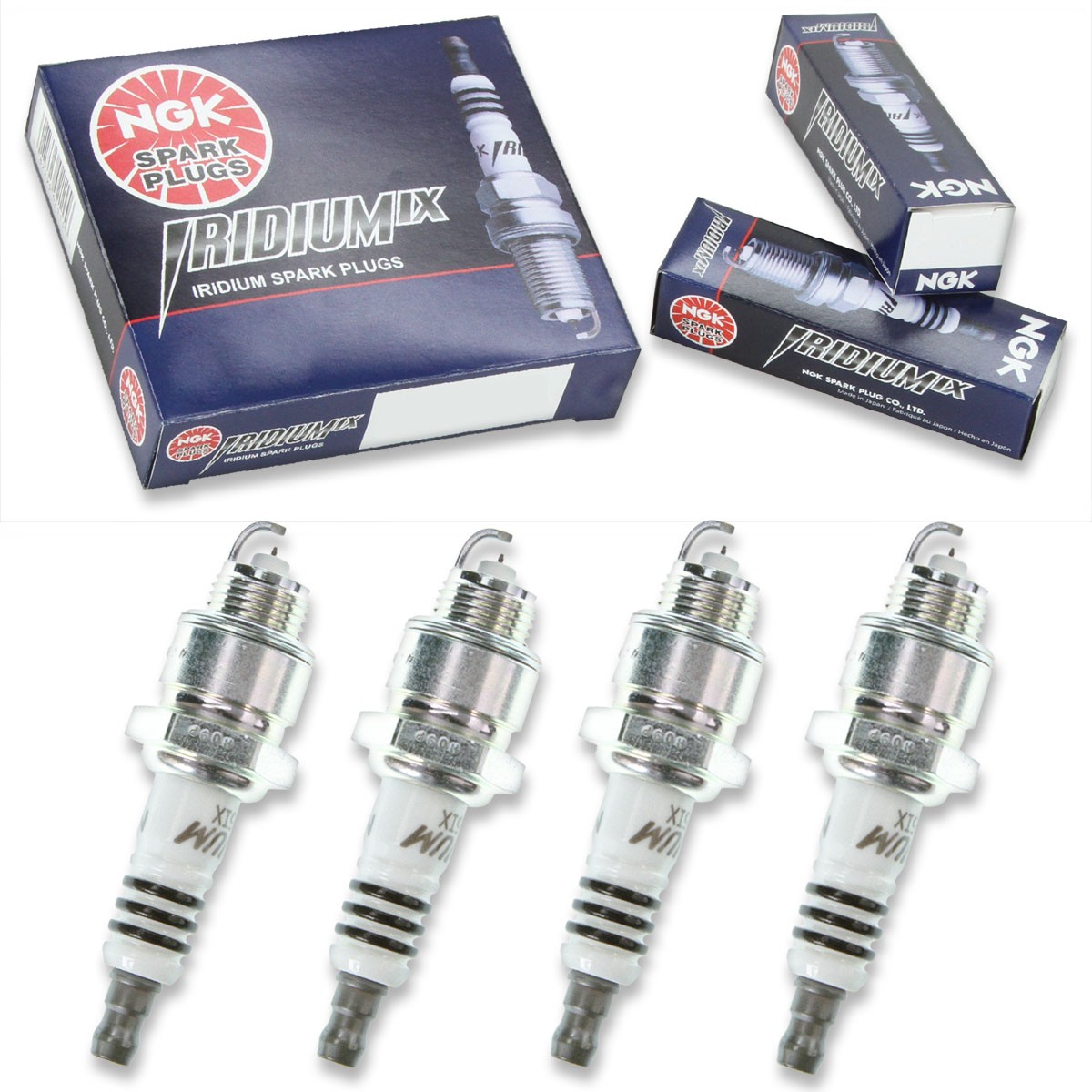 4 pc NGK 7293 XR45IX Iridium IX Spark Plugs for WR9FPY AP847 7 4222 41-818 av