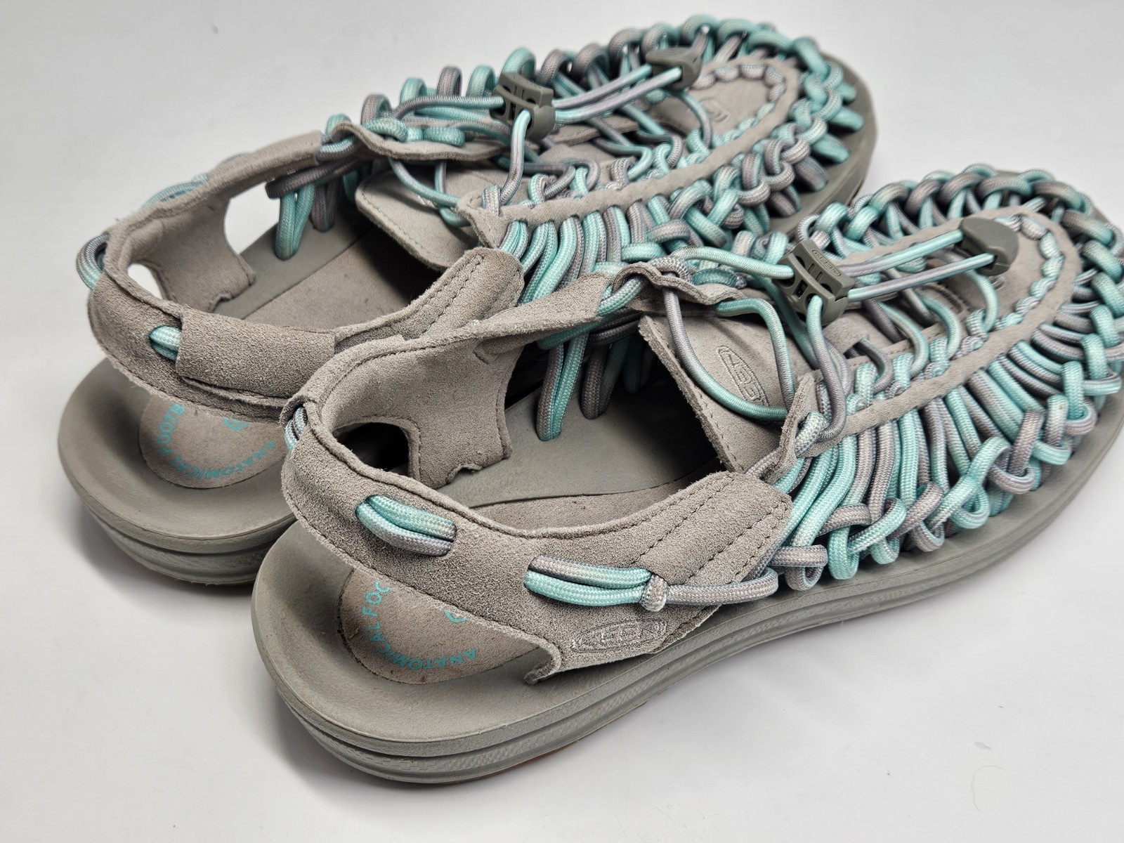 Keen Uneek sandali impermeabili intrecciati donna taglia 8 EU 38 5 grigio acqua 1023059