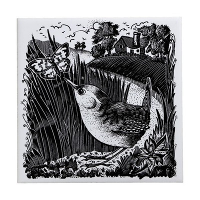 Dorincourt Industries Fliese Zaunkönig British Birds Serie von Geoff Mead 6'' 1977
