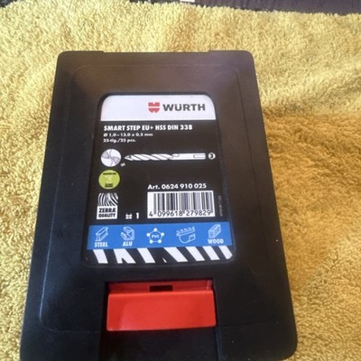 WURTH SMART STEP EU + HSS DIN DRILL BIT SET 1.0-13x0.5mm