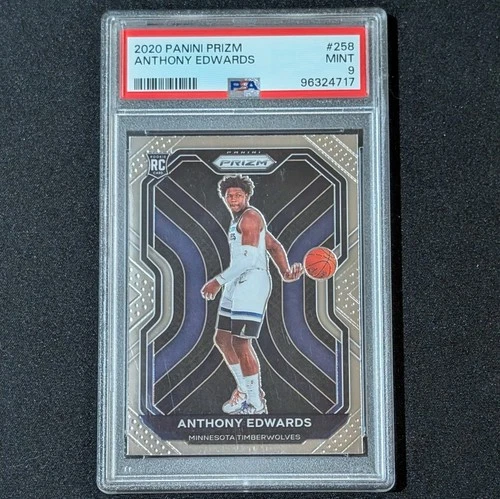 Anthony Edwards 2020 Panini Prizm #258 Rookie Card Graded PSA MINT 9