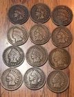 Indian Cents 1900s  Good Details Get (12) These Exact Penny’s Old Coins D093