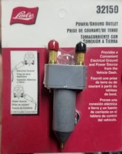 New Lisle Cigarette Lighter Plug, Electrical Ground & 12V Power Source #32150