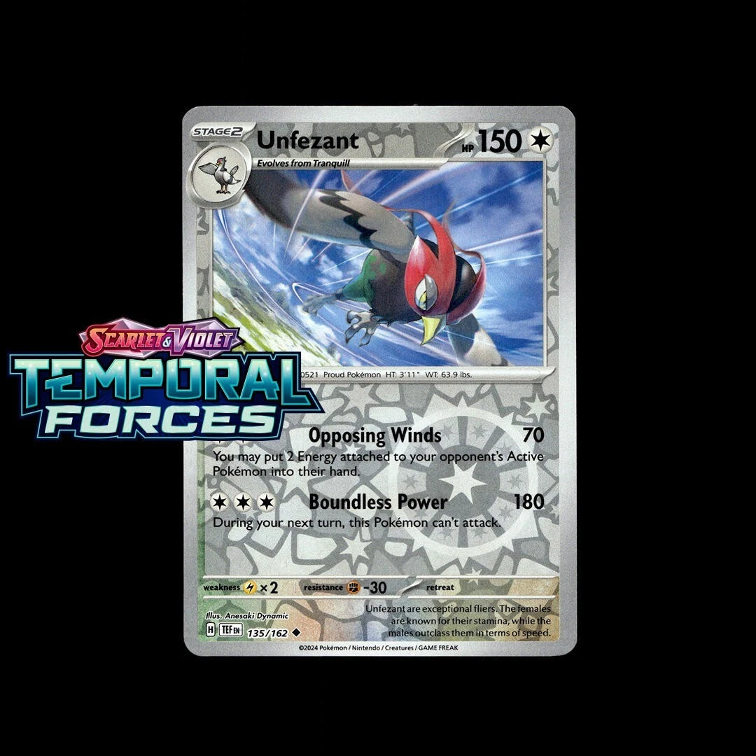 unfezant pokemon card value Buy Unfezant | Temporal Forces main image 1